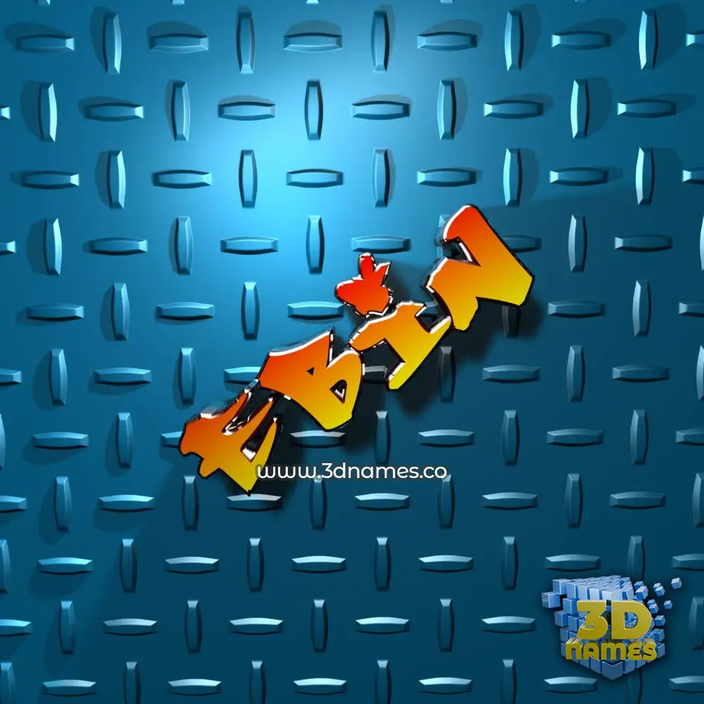 ebin in Grid Style style - 3D name wallpaper