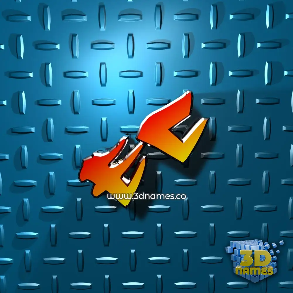 ec in Grid Style style - 3D name wallpaper