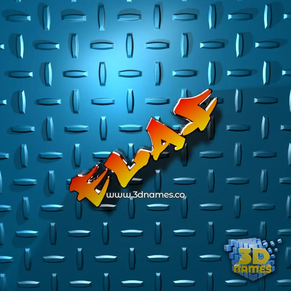 elaf in Grid Style style - 3D name wallpaper