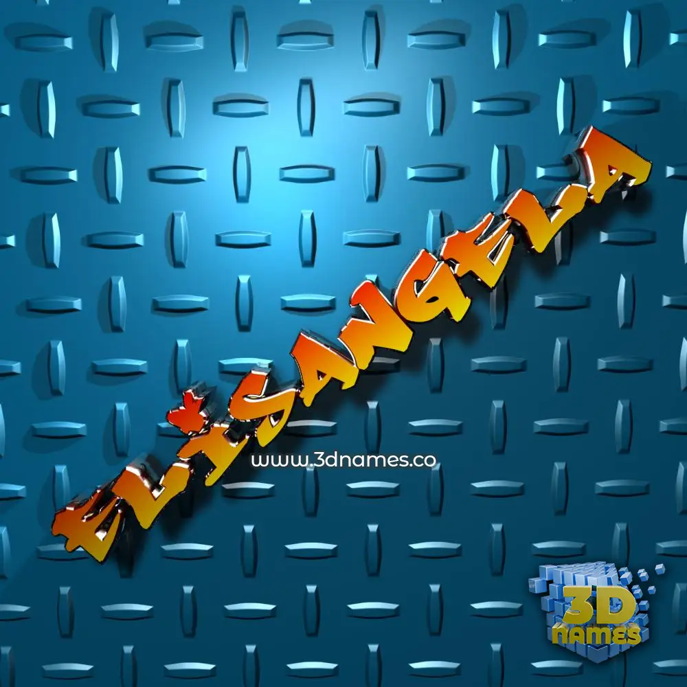 elisangela in Grid Style style - 3D name wallpaper
