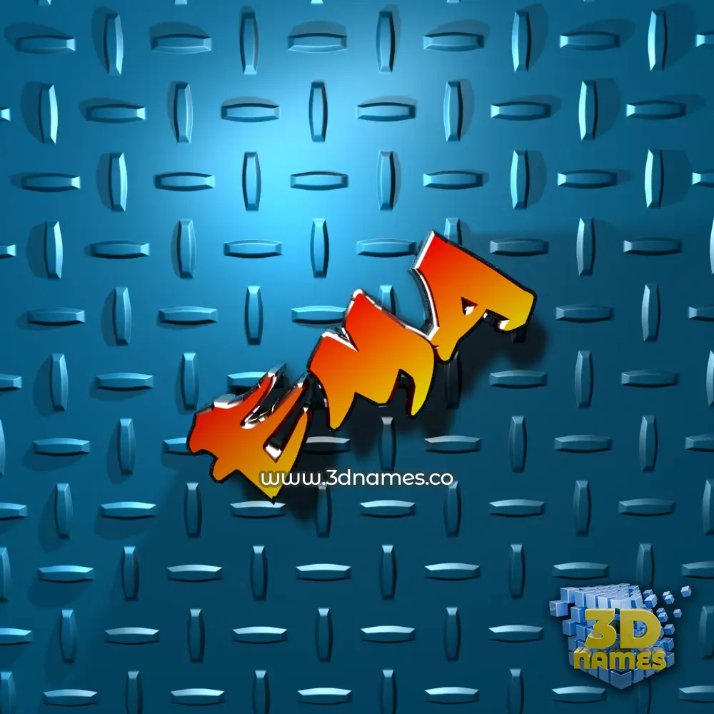 ema in Grid Style style - 3D name wallpaper