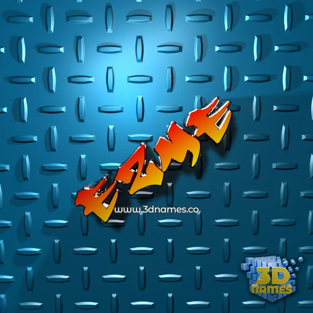ezme in Grid Style style - 3D name wallpaper