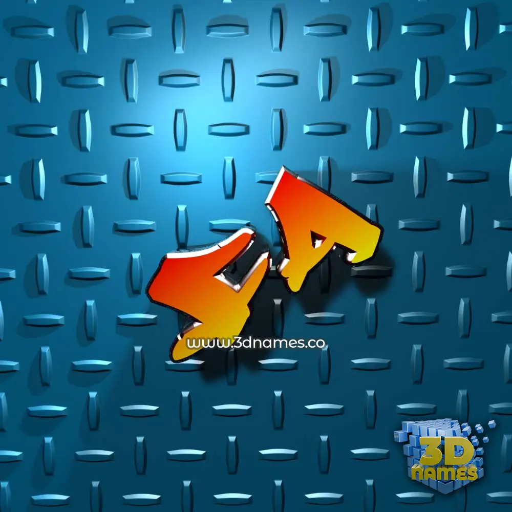 fa in Grid Style style - 3D name wallpaper