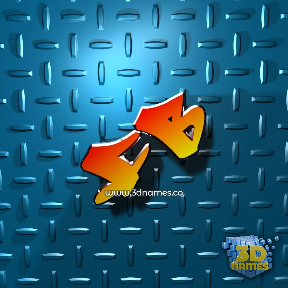 fb in Grid Style style - 3D name wallpaper