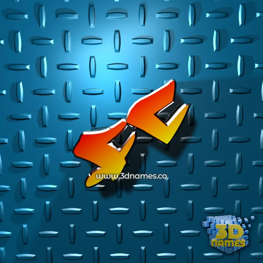 fc in Grid Style style - 3D name wallpaper