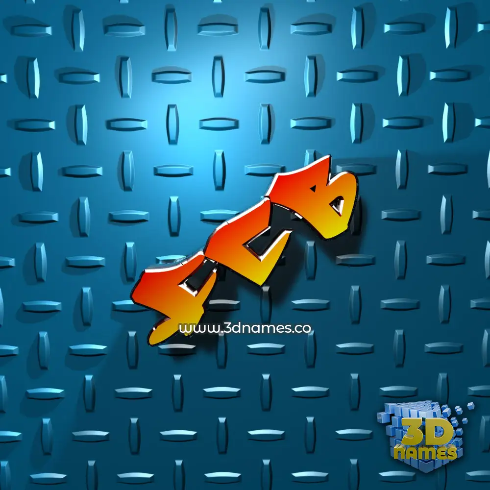 fcb in Grid Style style - 3D name wallpaper