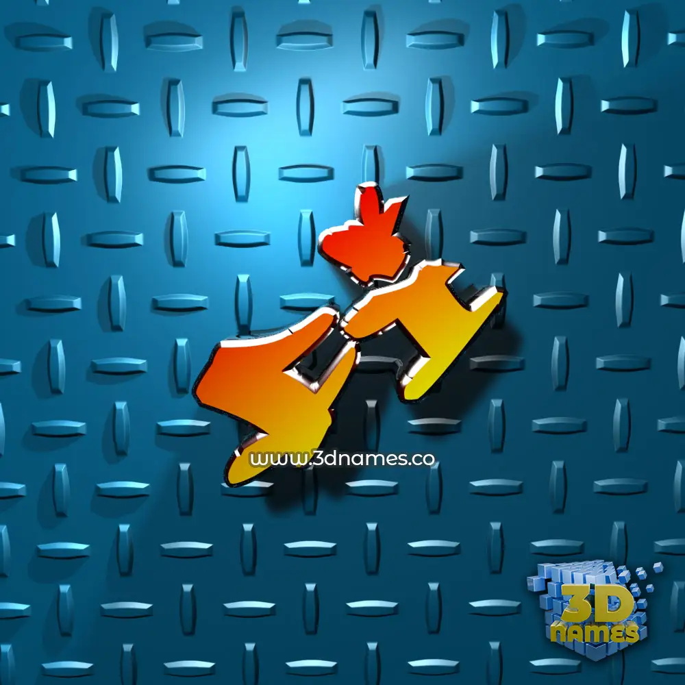 fi in Grid Style style - 3D name wallpaper