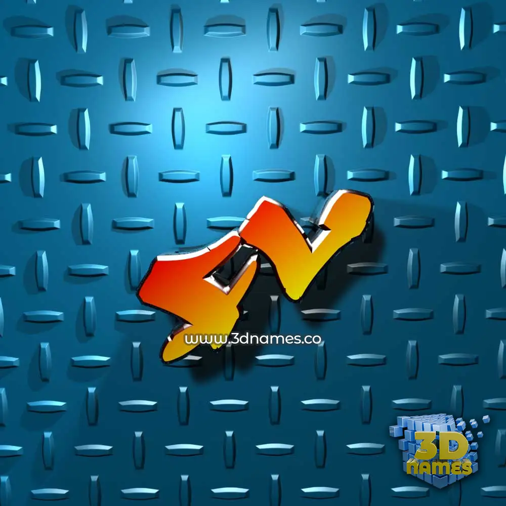 fl in Grid Style style - 3D name wallpaper