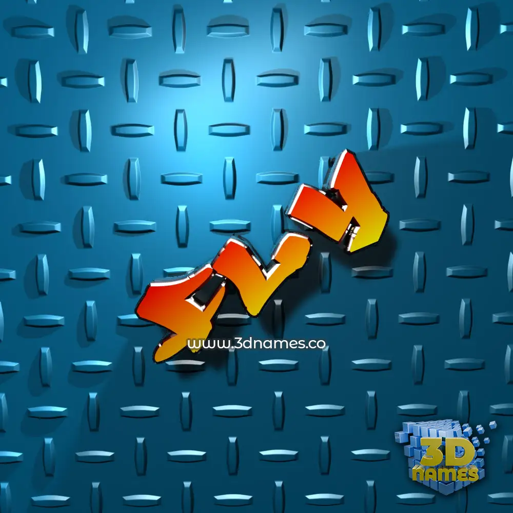 fly in Grid Style style - 3D name wallpaper