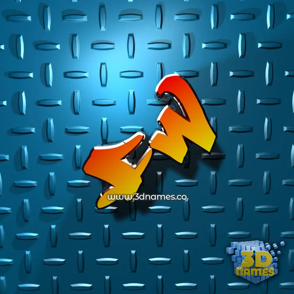 fw in Grid Style style - 3D name wallpaper