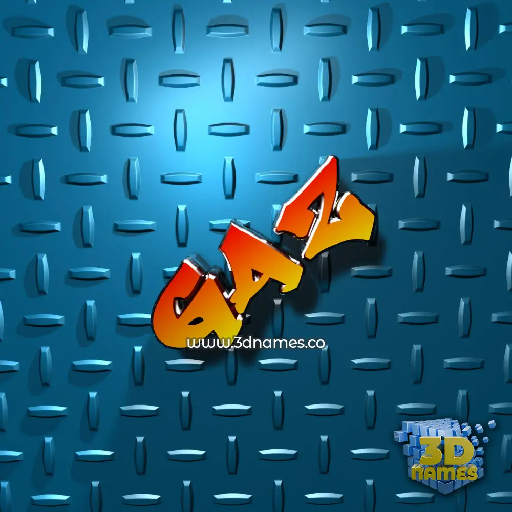 gaz in Grid Style style - 3D name wallpaper