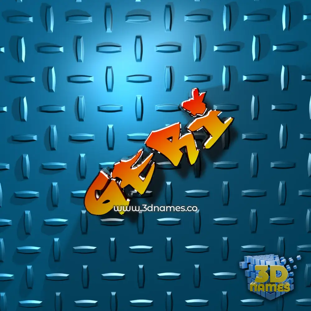 geri in Grid Style style - 3D name wallpaper