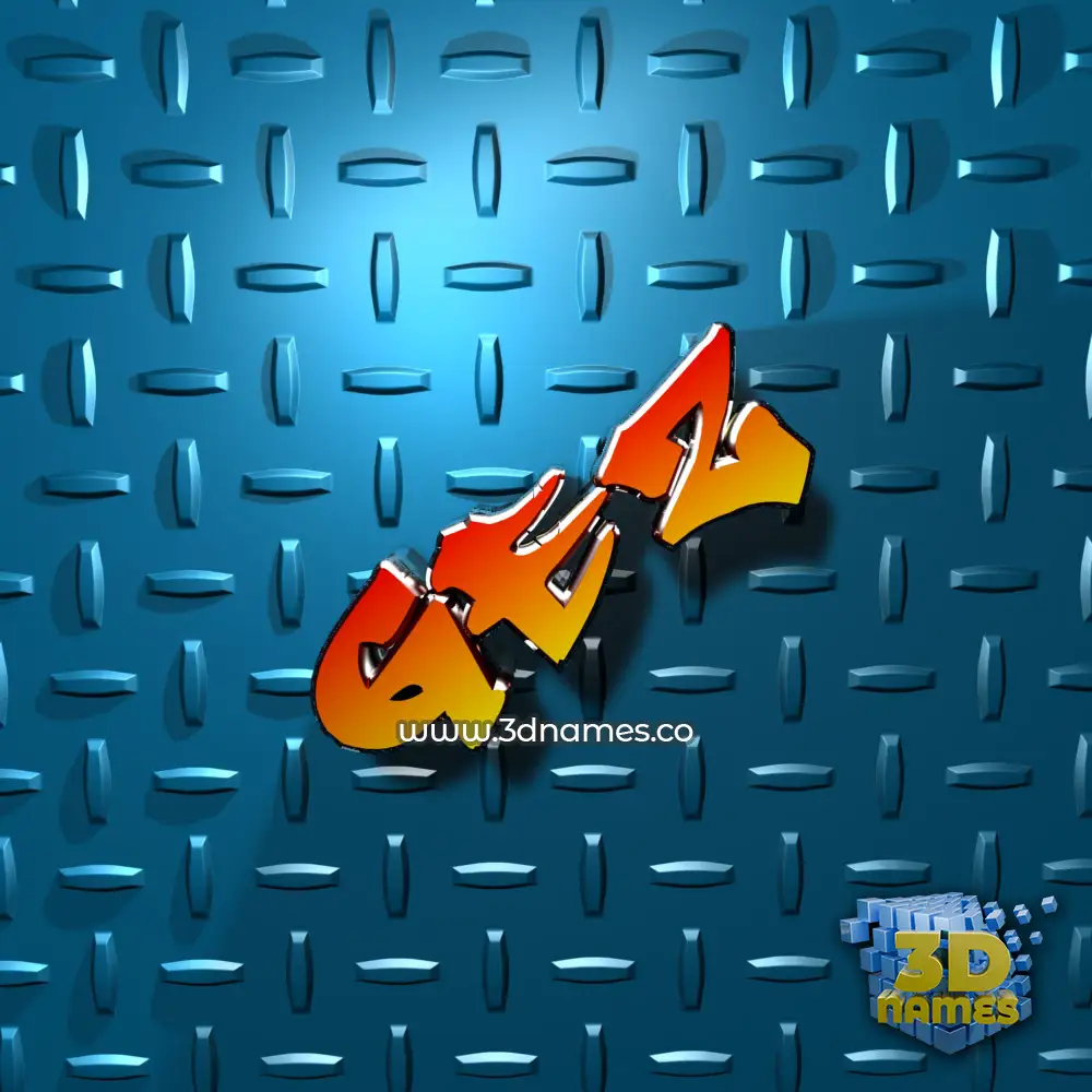 gez in Grid Style style - 3D name wallpaper