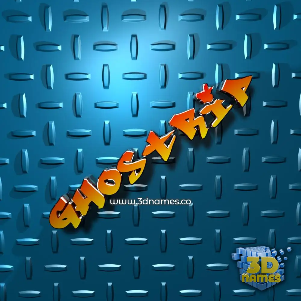 ghostrip in Grid Style style - 3D name wallpaper