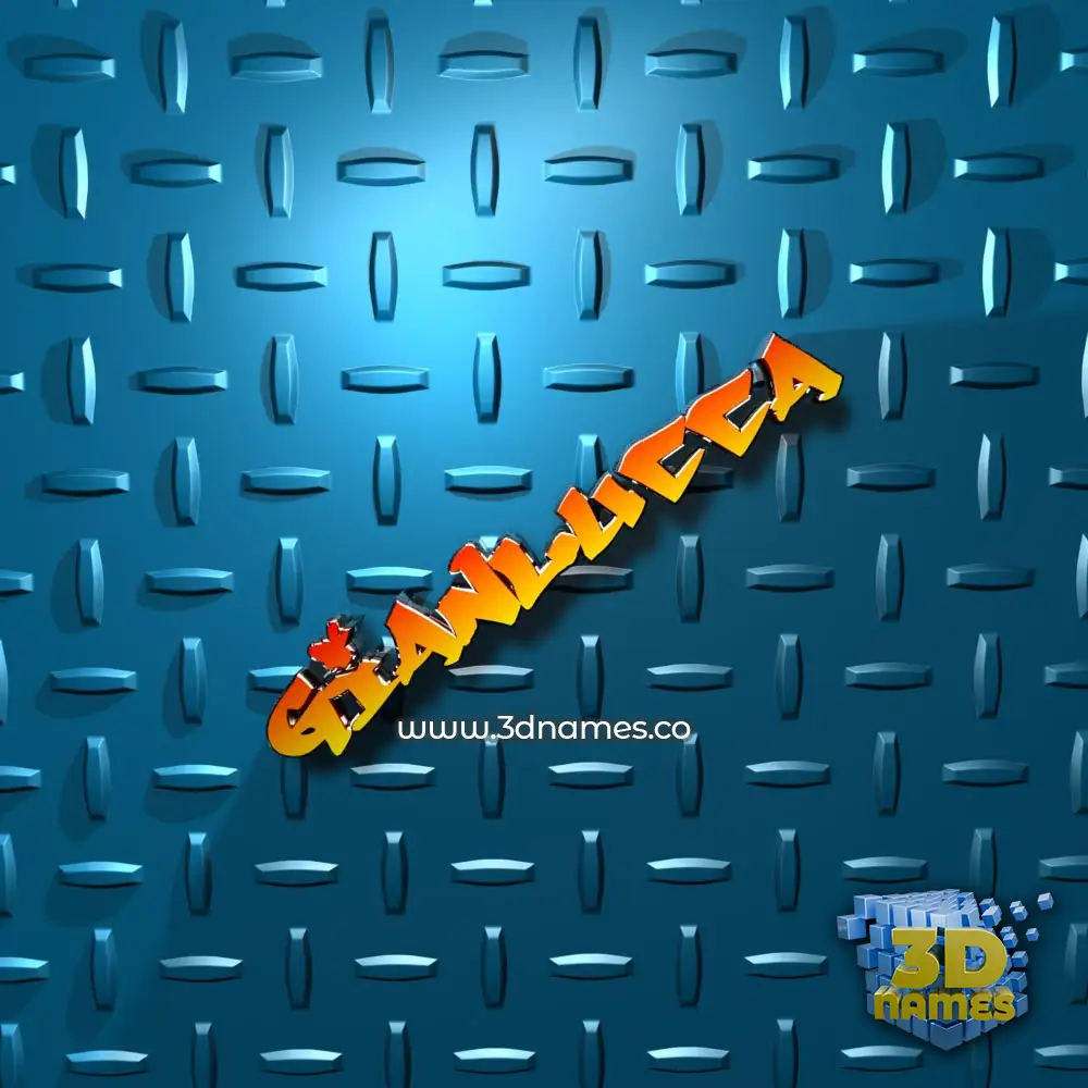 gianlucca in Grid Style style - 3D name wallpaper