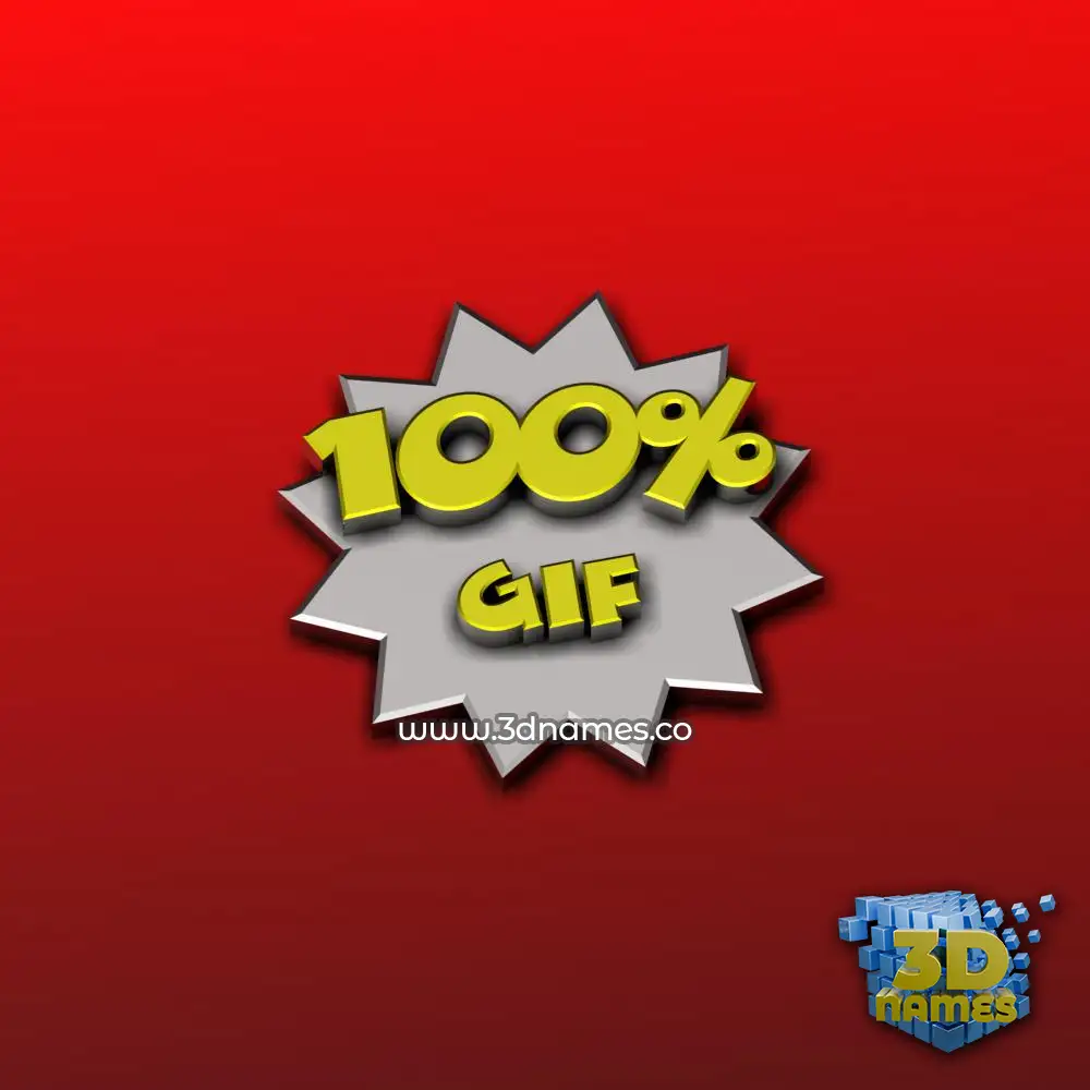 gif in Grid Style style - 3D name wallpaper