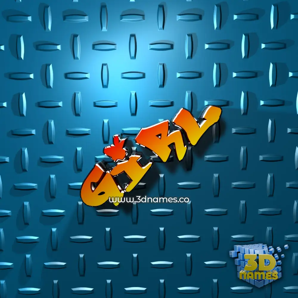 girl in Grid Style style - 3D name wallpaper