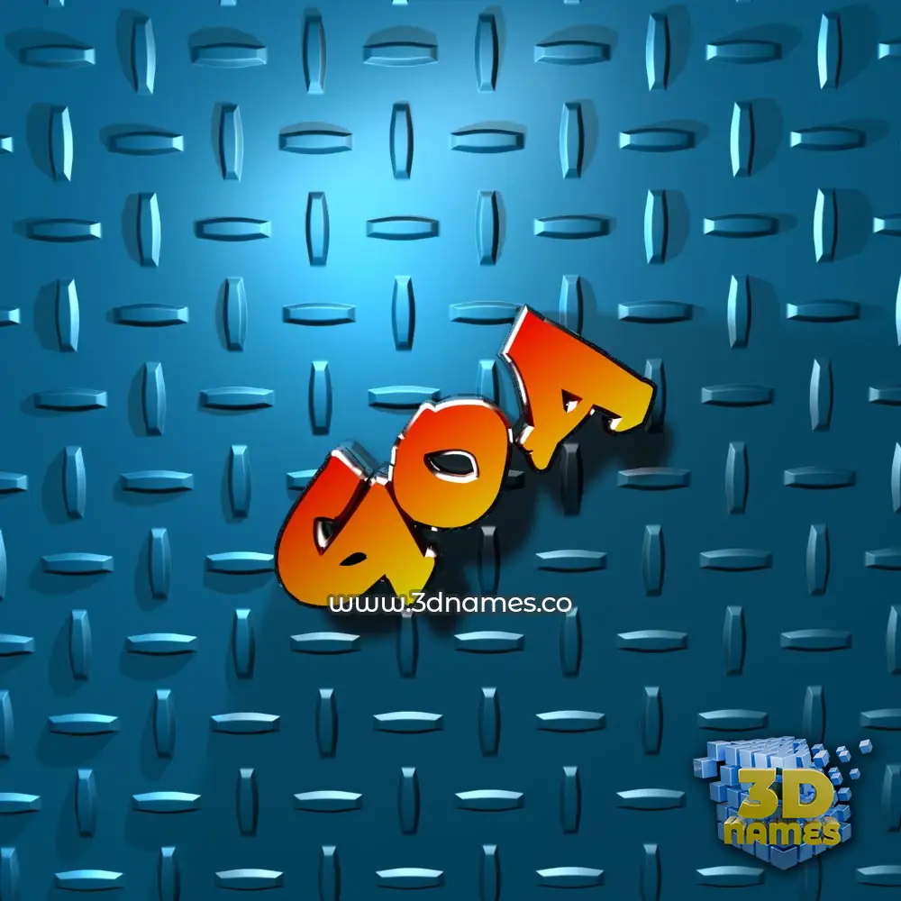 goa in Grid Style style - 3D name wallpaper