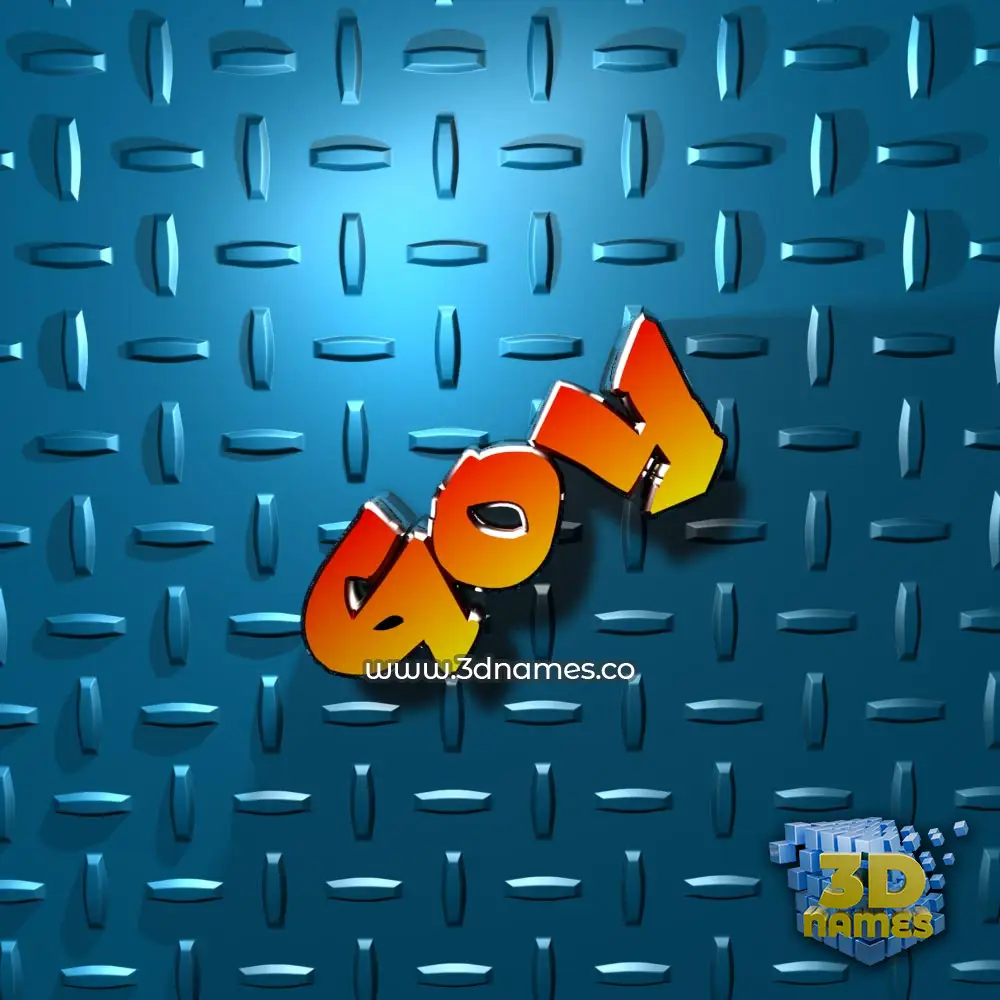 goy in Grid Style style - 3D name wallpaper