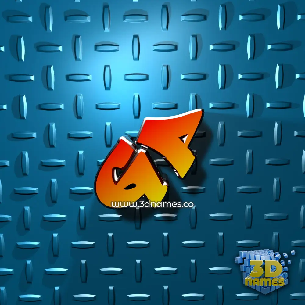 gp in Grid Style style - 3D name wallpaper