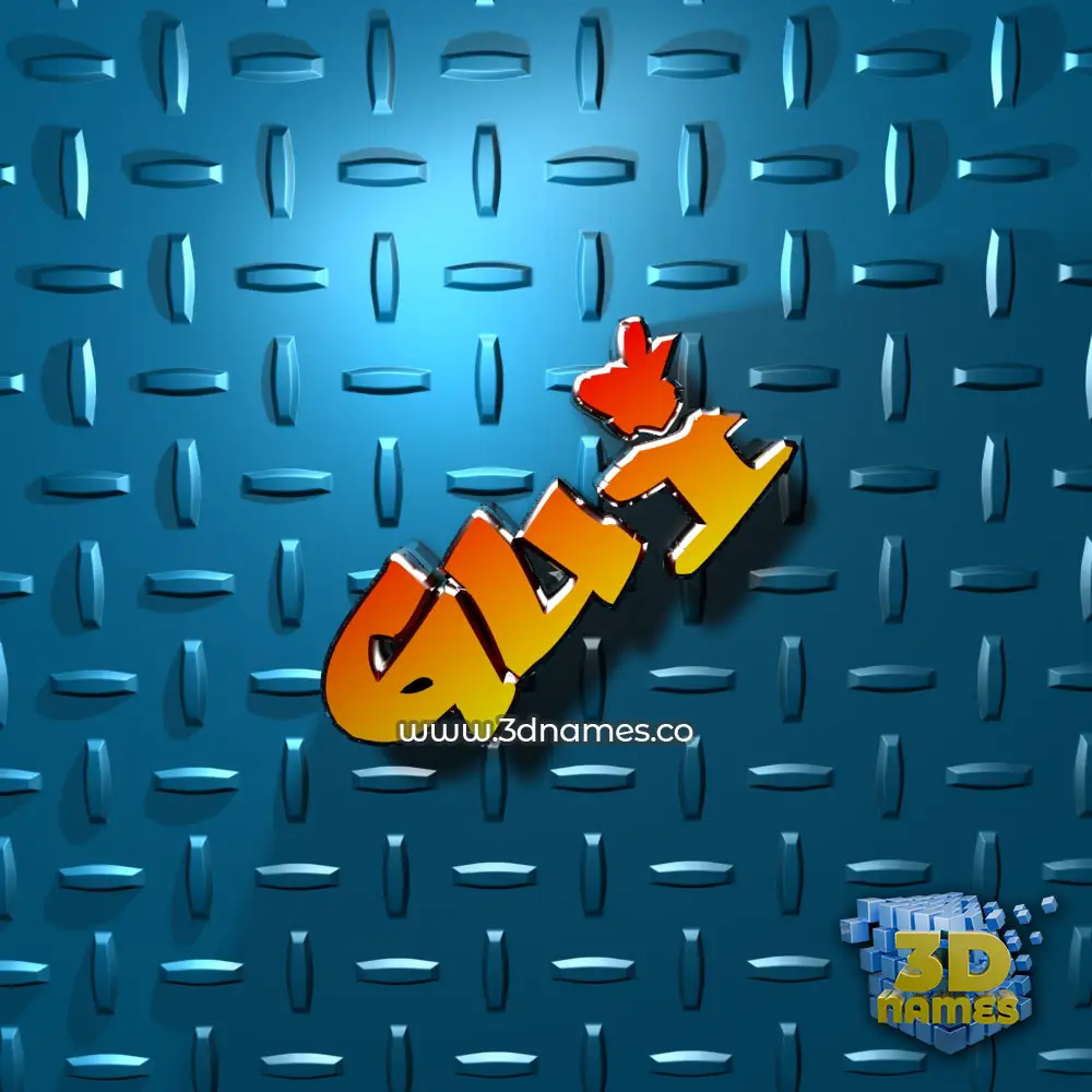 gui in Grid Style style - 3D name wallpaper