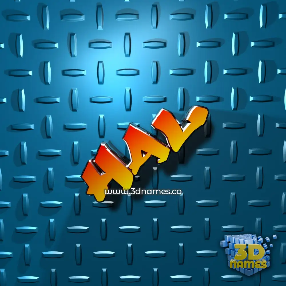 hal in Grid Style style - 3D name wallpaper