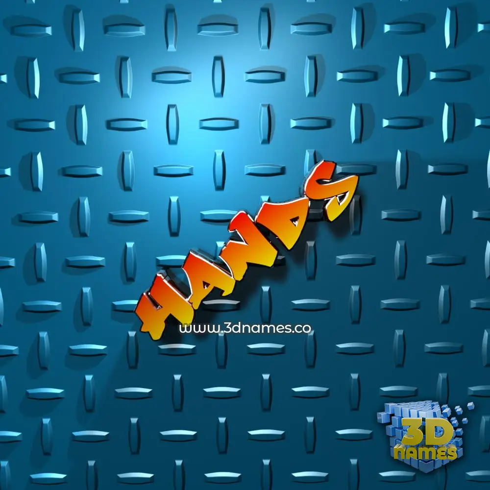 hands in Grid Style style - 3D name wallpaper