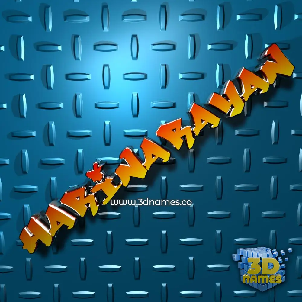 harinarayan in Grid Style style - 3D name wallpaper