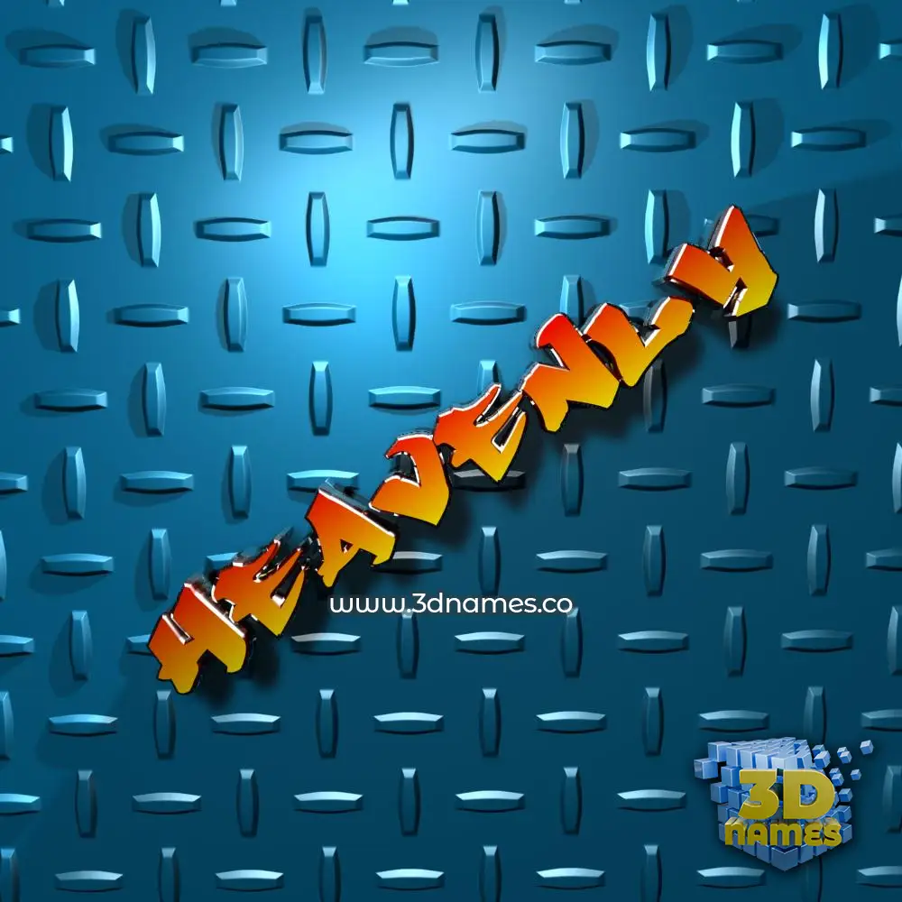 heavenly in Grid Style style - 3D name wallpaper