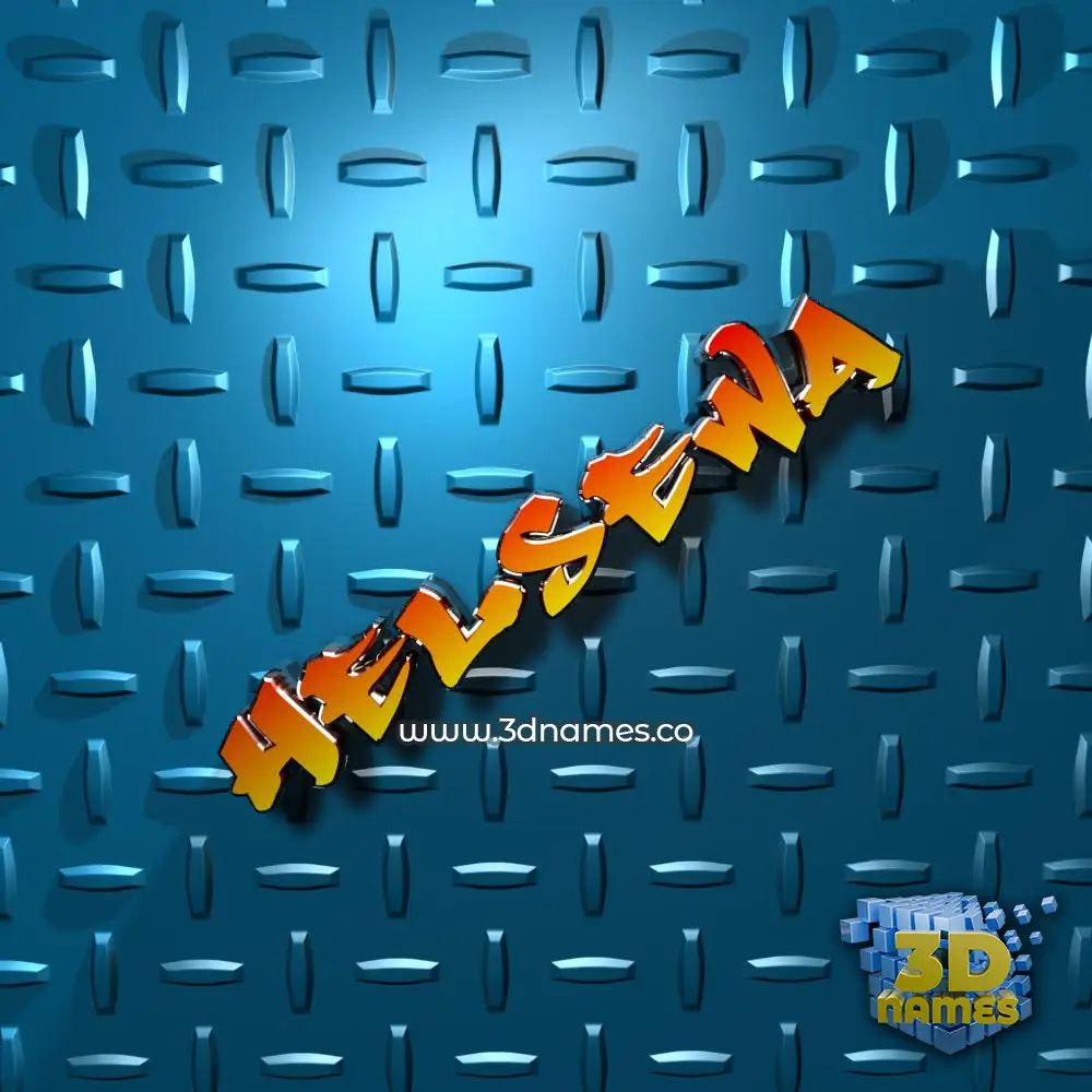 helsewa in Grid Style style - 3D name wallpaper