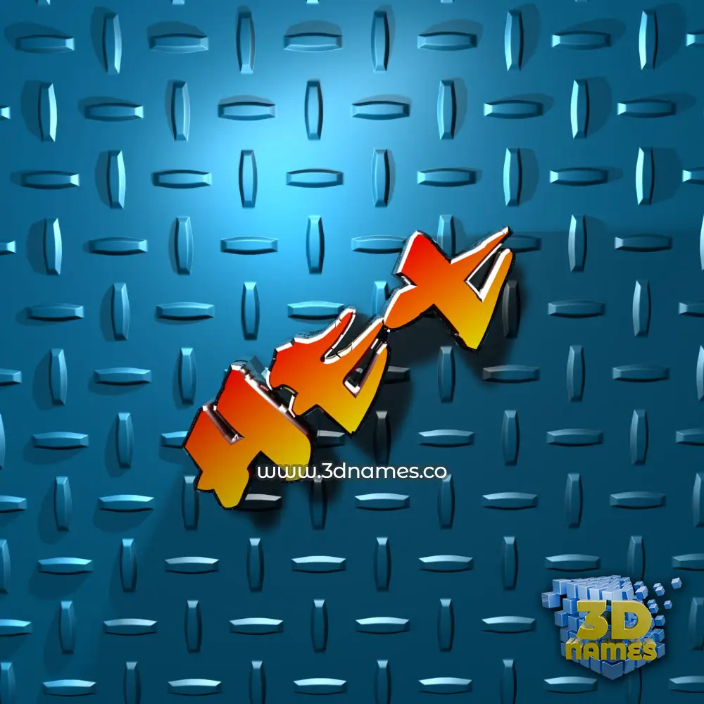 het in Grid Style style - 3D name wallpaper