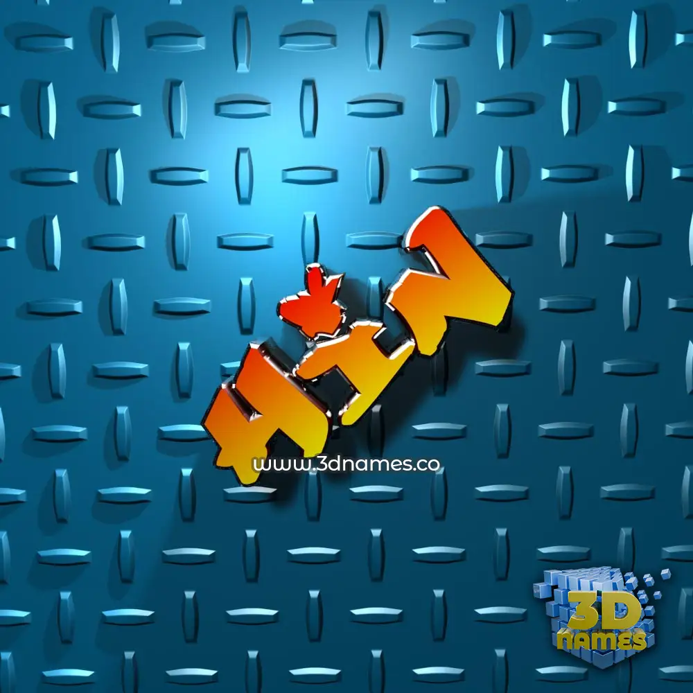 hin in Grid Style style - 3D name wallpaper