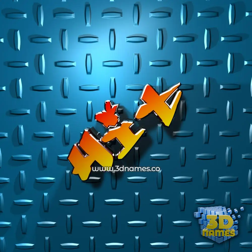 hit in Grid Style style - 3D name wallpaper
