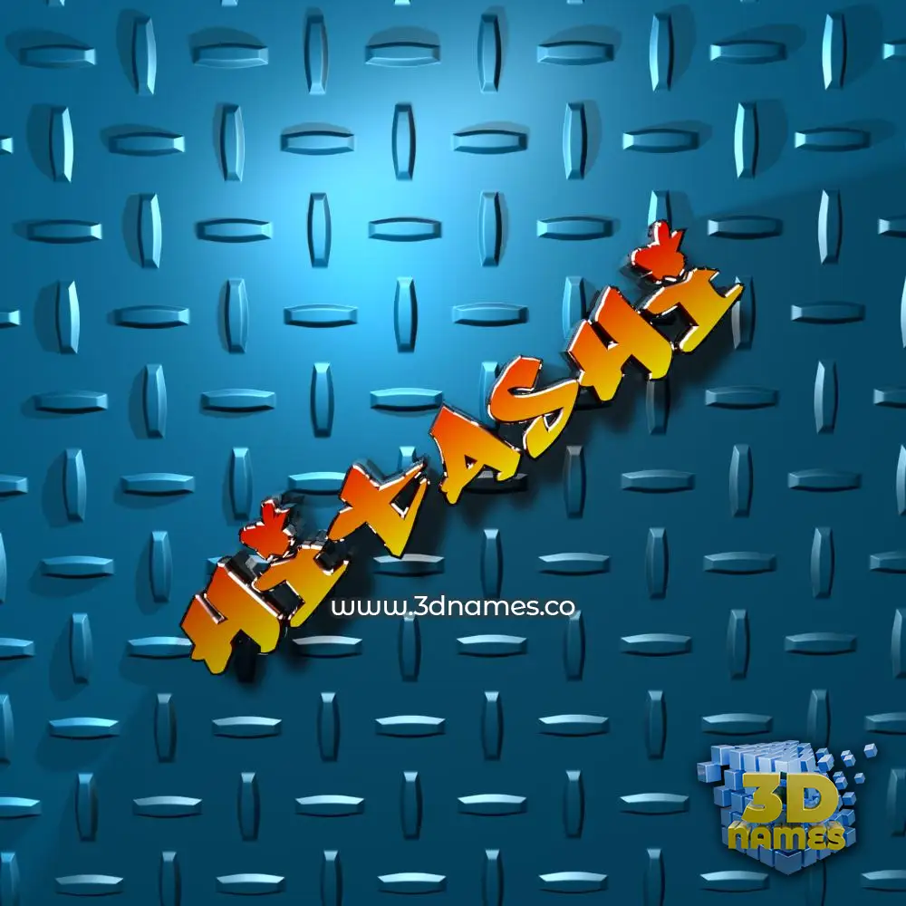 hitashi in Grid Style style - 3D name wallpaper