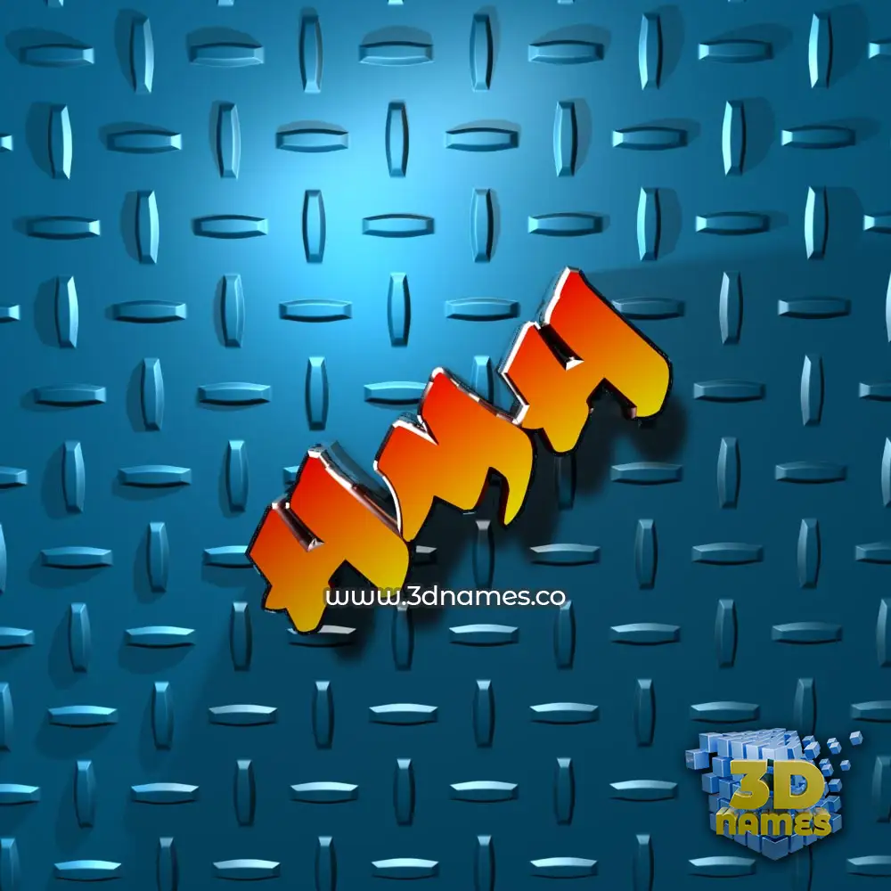 hmh in Grid Style style - 3D name wallpaper