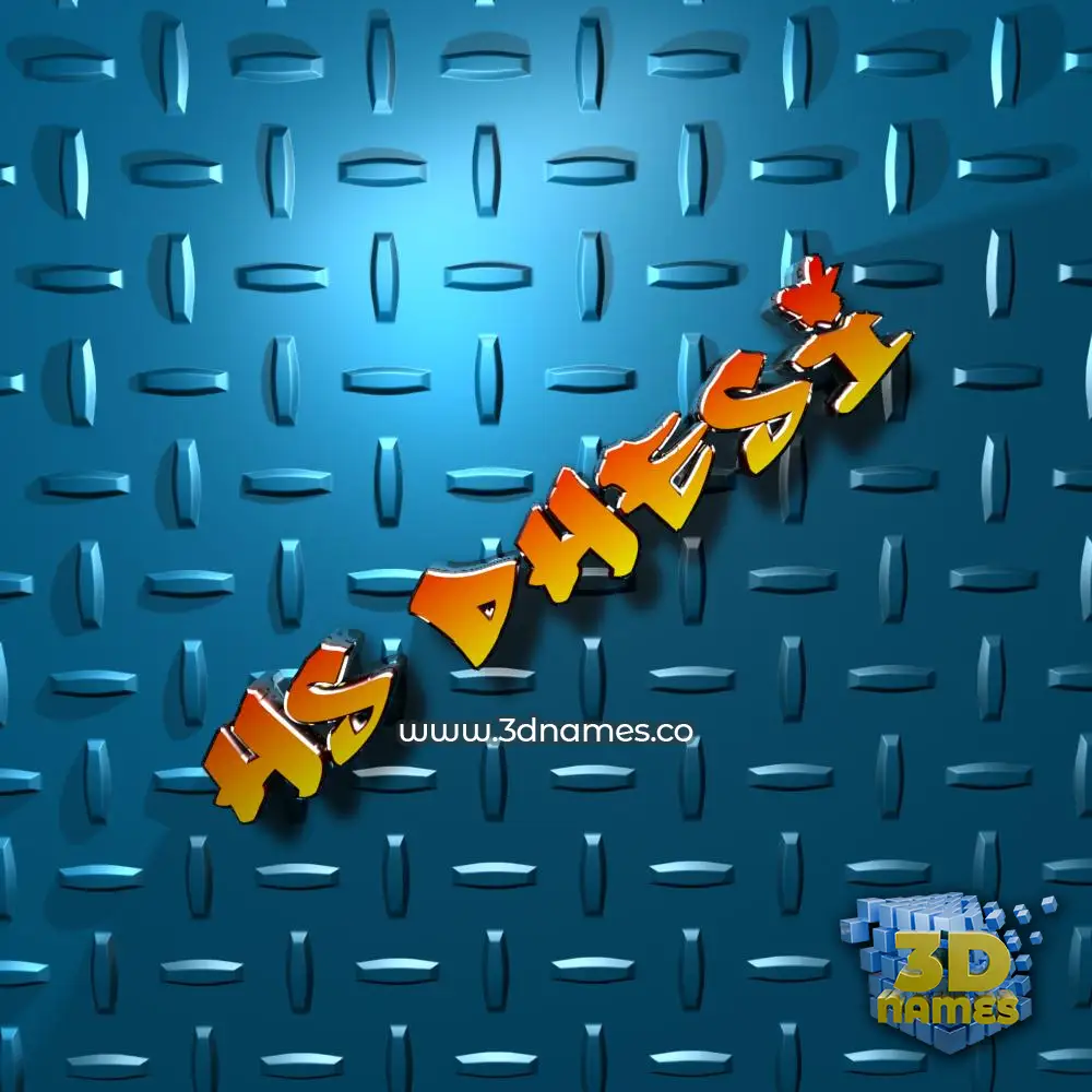 hs dhesi in Grid Style style - 3D name wallpaper