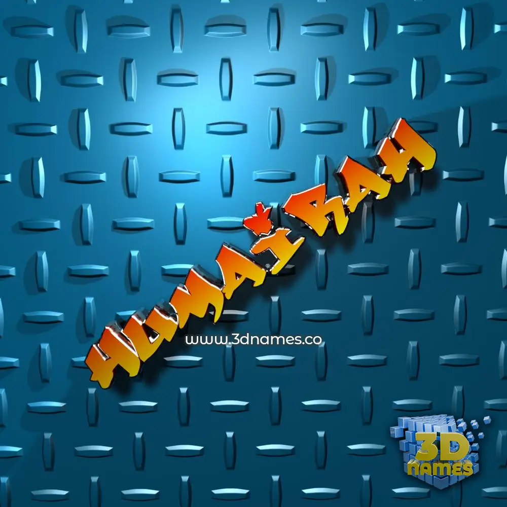humairah in Grid Style style - 3D name wallpaper