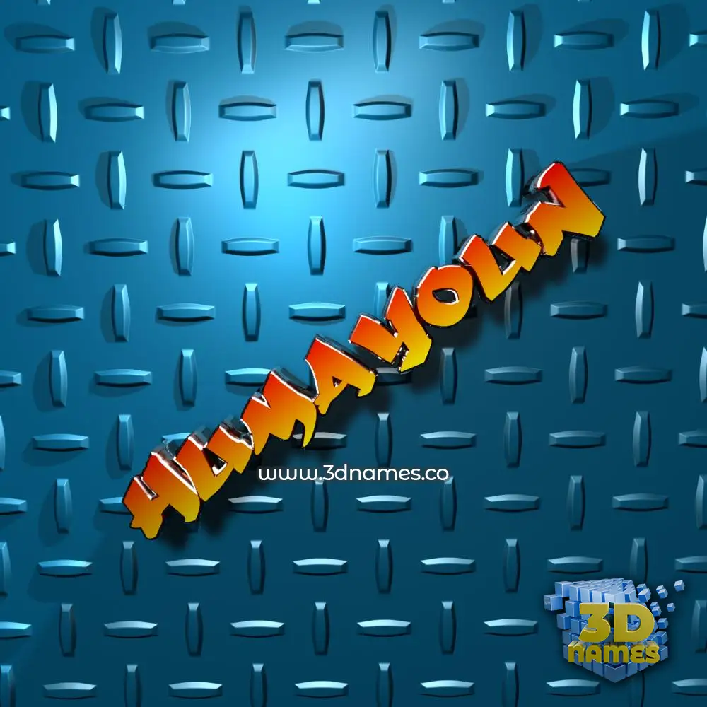 humayoun in Grid Style style - 3D name wallpaper