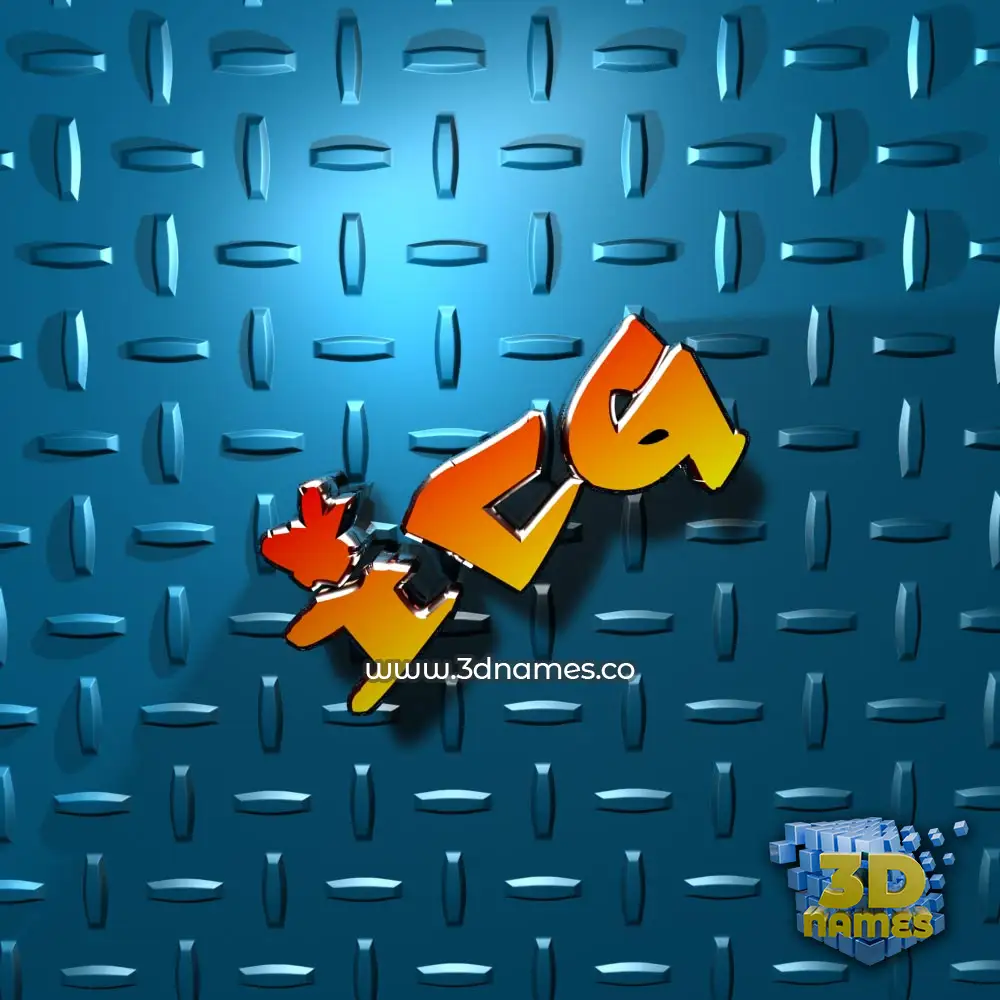 icg in Grid Style style - 3D name wallpaper