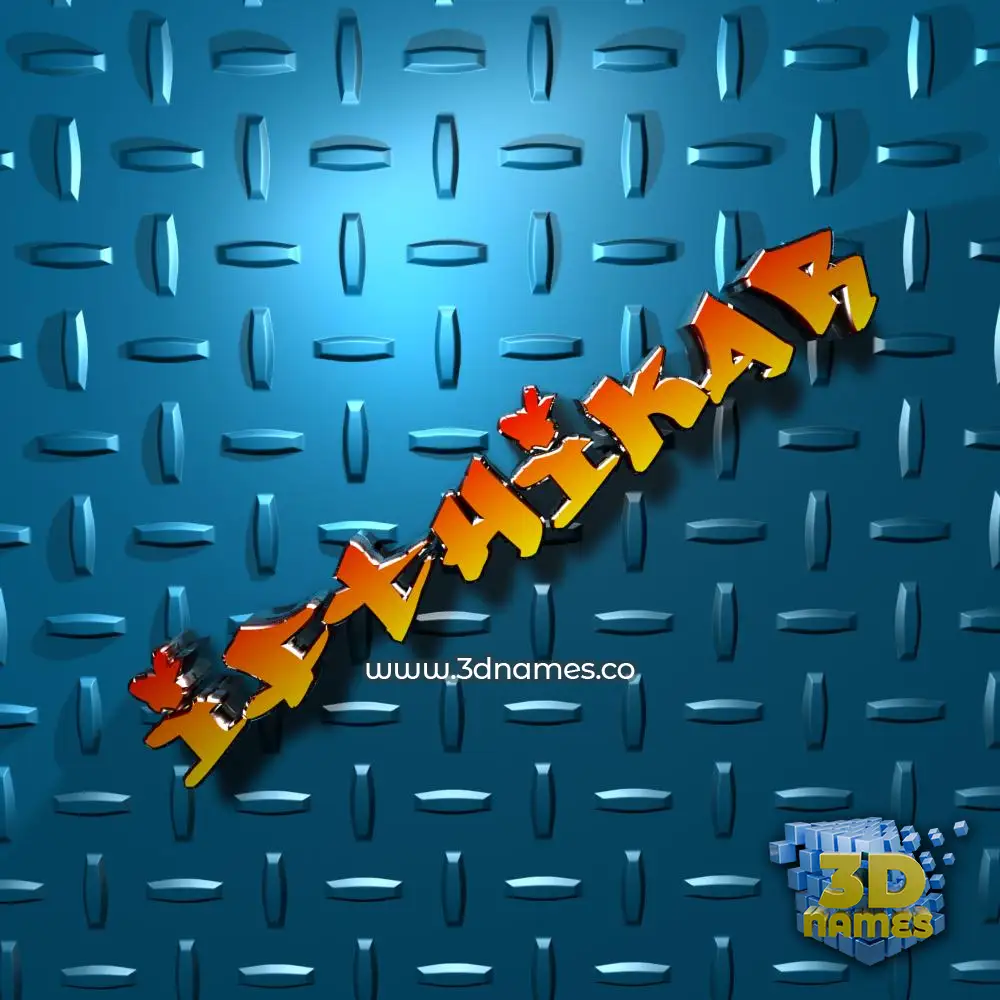 ifthikar in Grid Style style - 3D name wallpaper