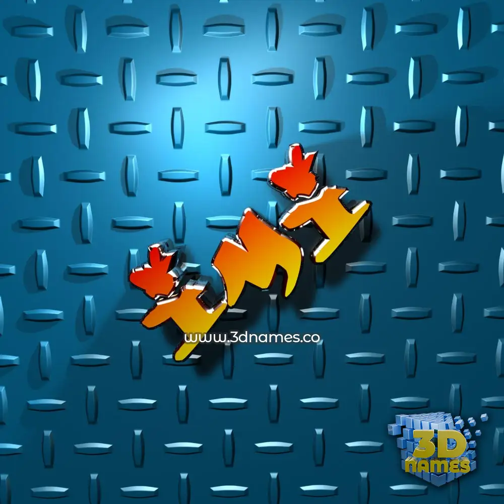 imi in Grid Style style - 3D name wallpaper