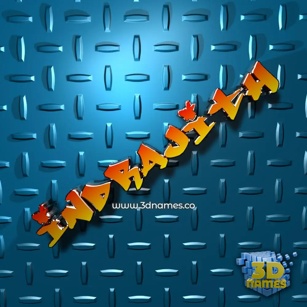 indrajith in Grid Style style - 3D name wallpaper