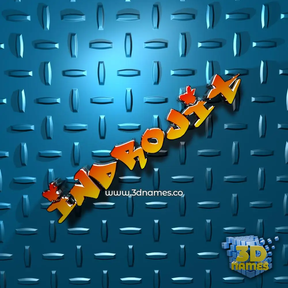 indrojit in Grid Style style - 3D name wallpaper
