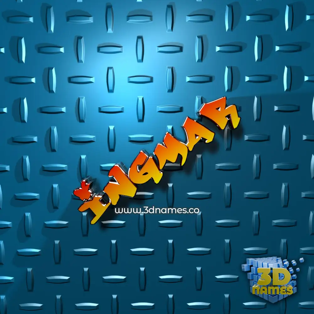 ingmar in Grid Style style - 3D name wallpaper