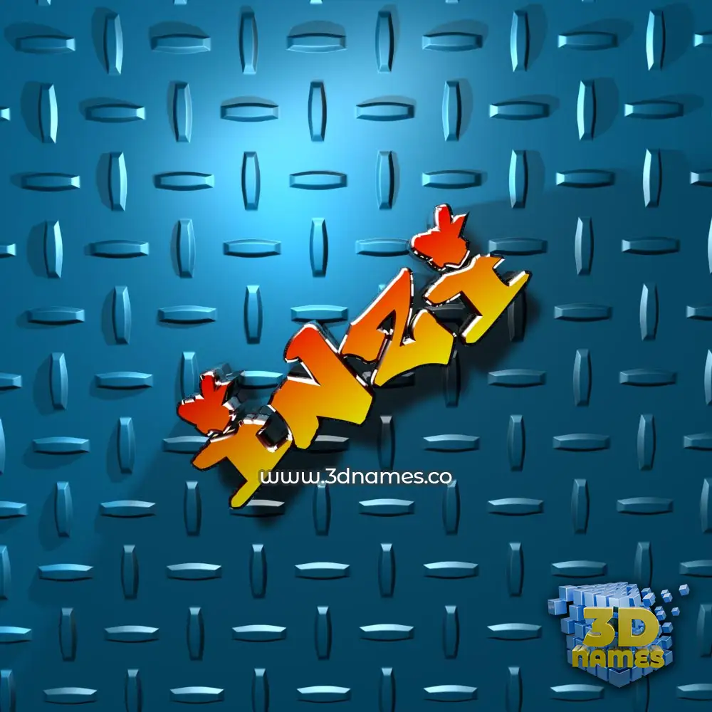 inzi in Grid Style style - 3D name wallpaper