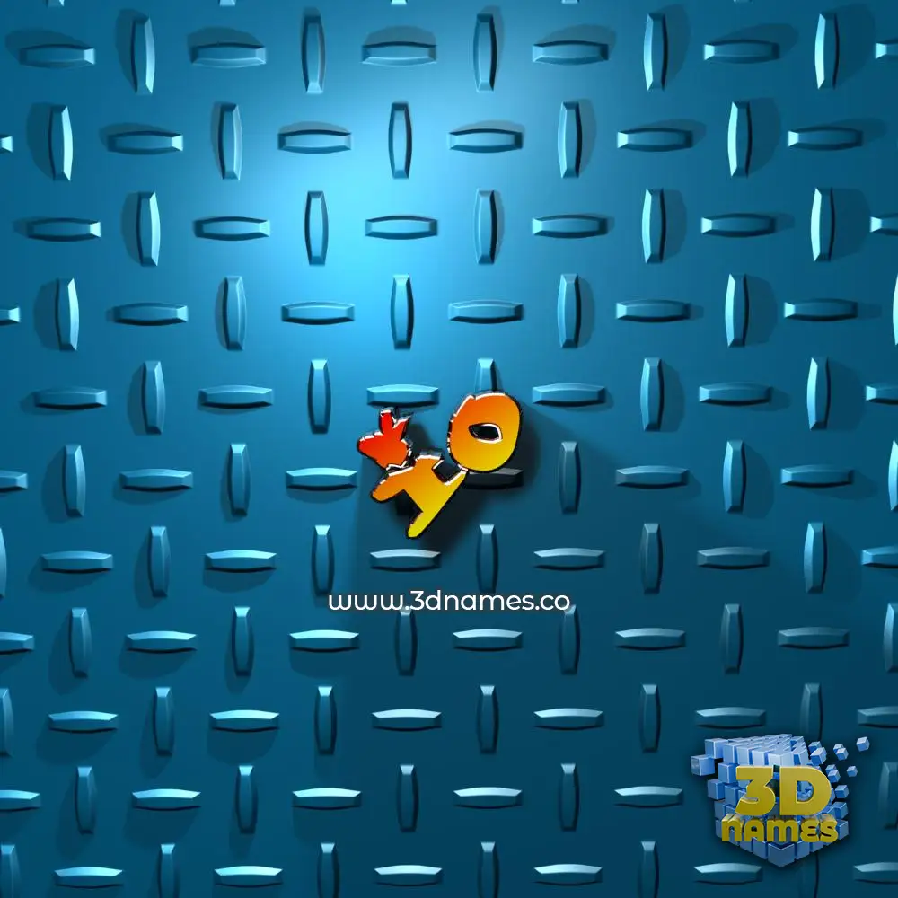 io in Grid Style style - 3D name wallpaper