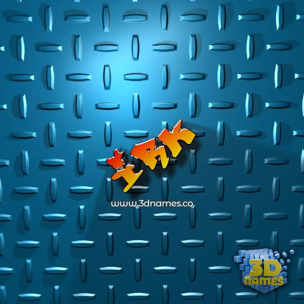 irk in Grid Style style - 3D name wallpaper