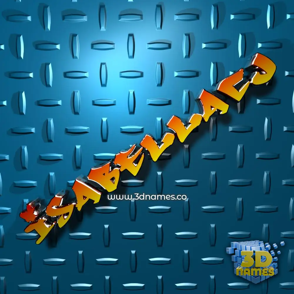 isabellacj in Grid Style style - 3D name wallpaper