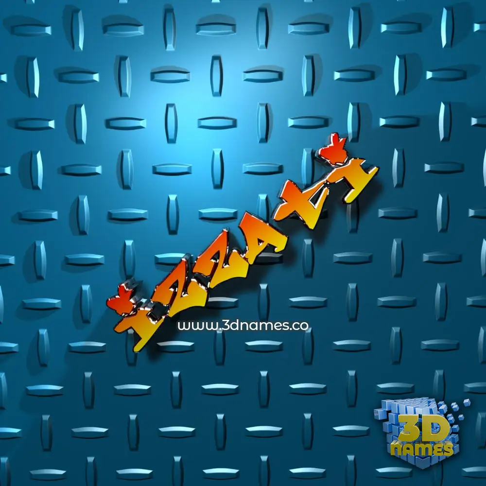 izzati in Grid Style style - 3D name wallpaper