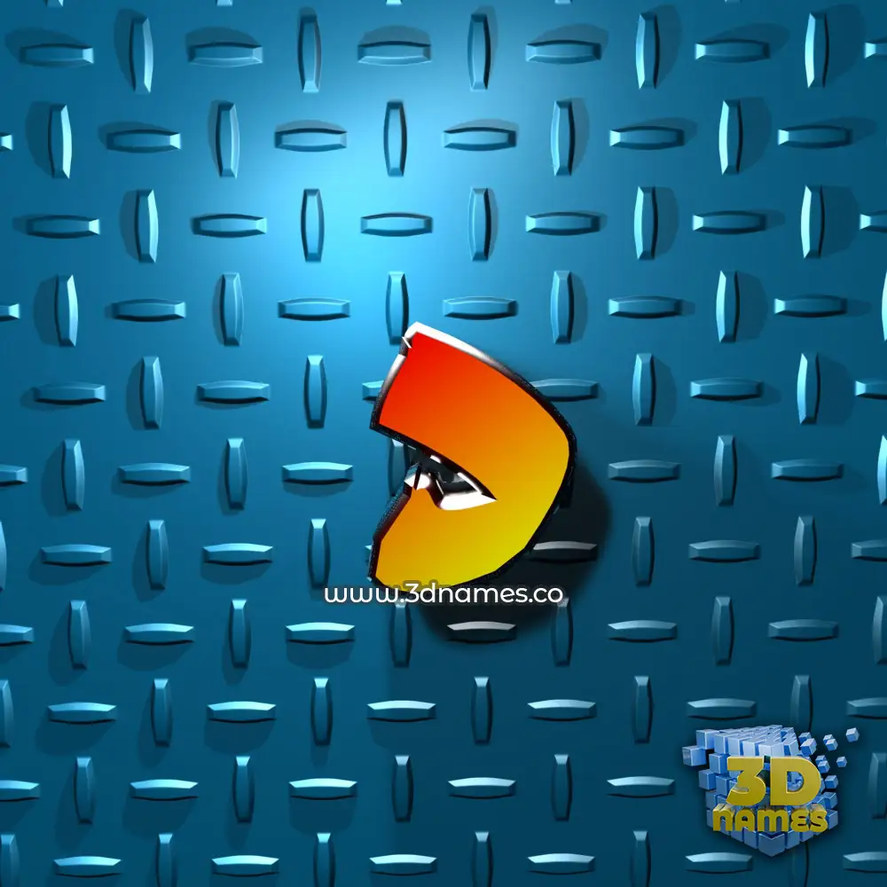 j in Grid Style style - 3D name wallpaper